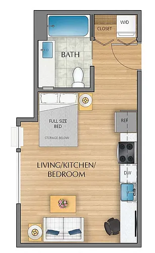 Floor plan Studio H
