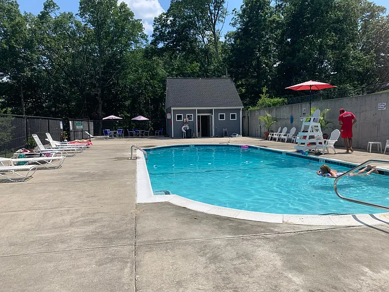 The pool is open from late May through the end of summer and has a lifeguard on duty.