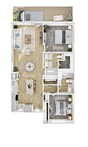 Floor plan 1A-8