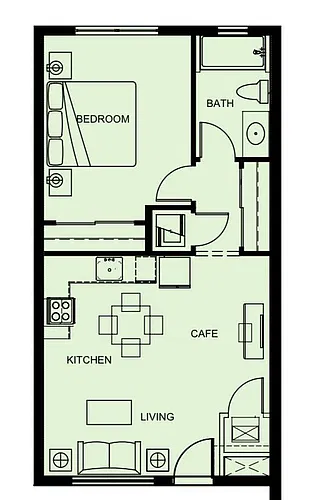 Floor plan Model A- No Balcony