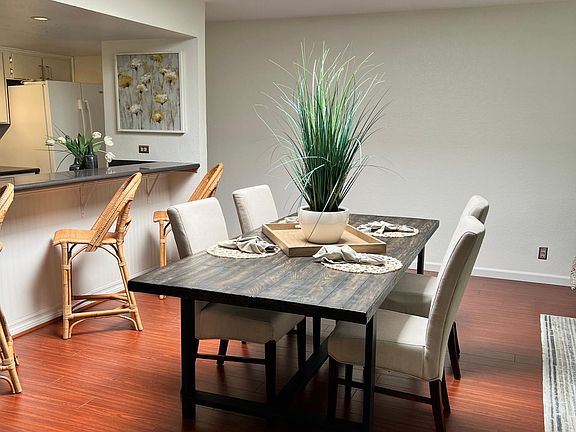 Dining area with skylight