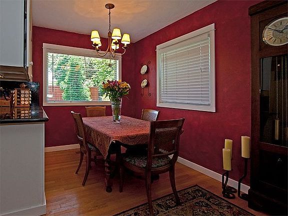 Dining room with hardwood floor