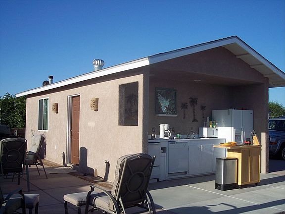 Outside Kitchen faces North