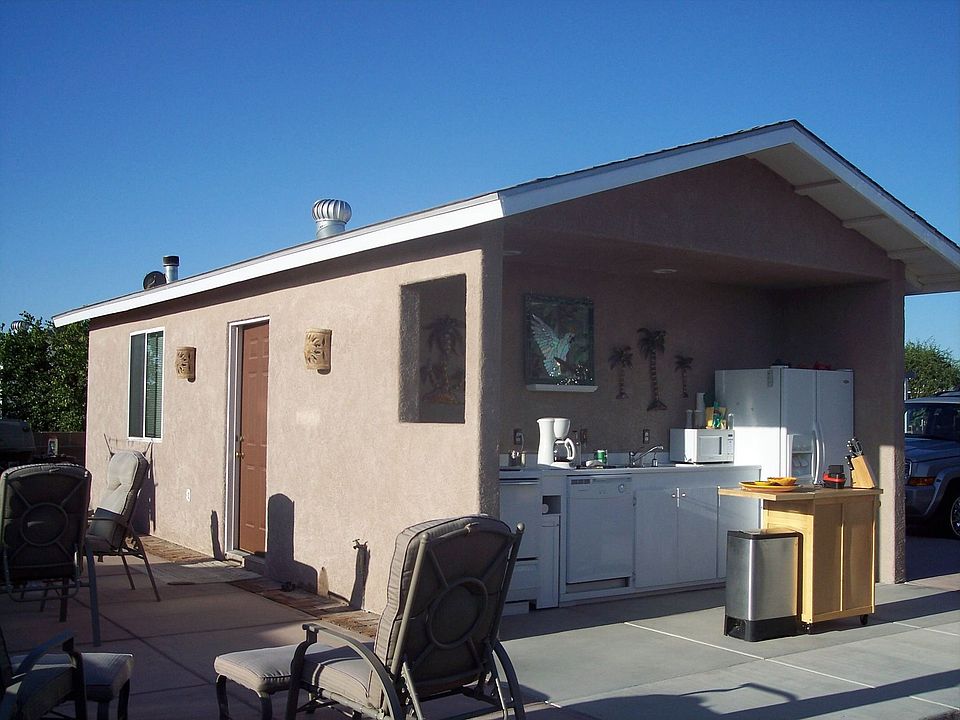 Outside Kitchen faces North