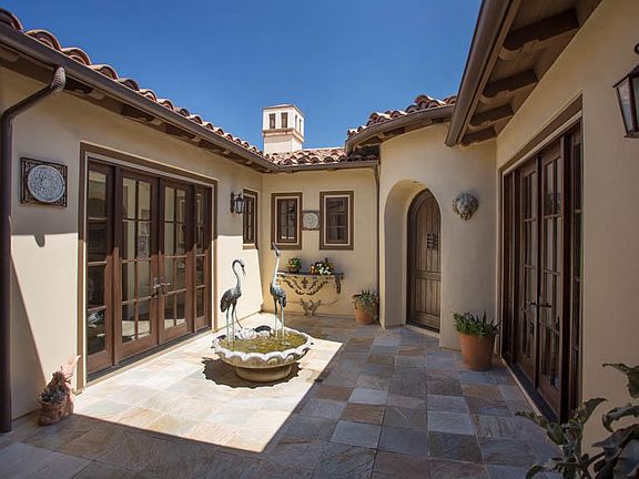 Courtyard to front door and Casita