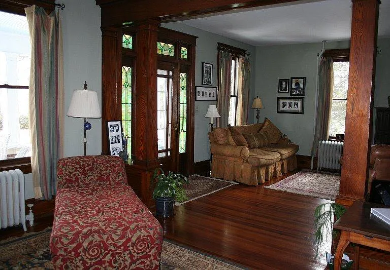 Sitting room flows into living room