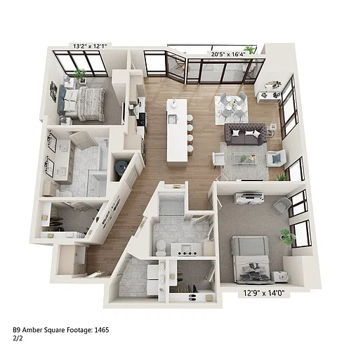Floor plan B9