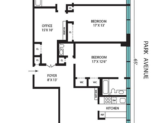 2nd image of 900 Park Ave APT 17B