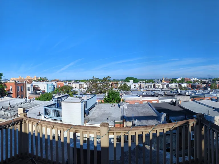 Panoramic view of Fairmount park. Firework displays are a treat from this deck!