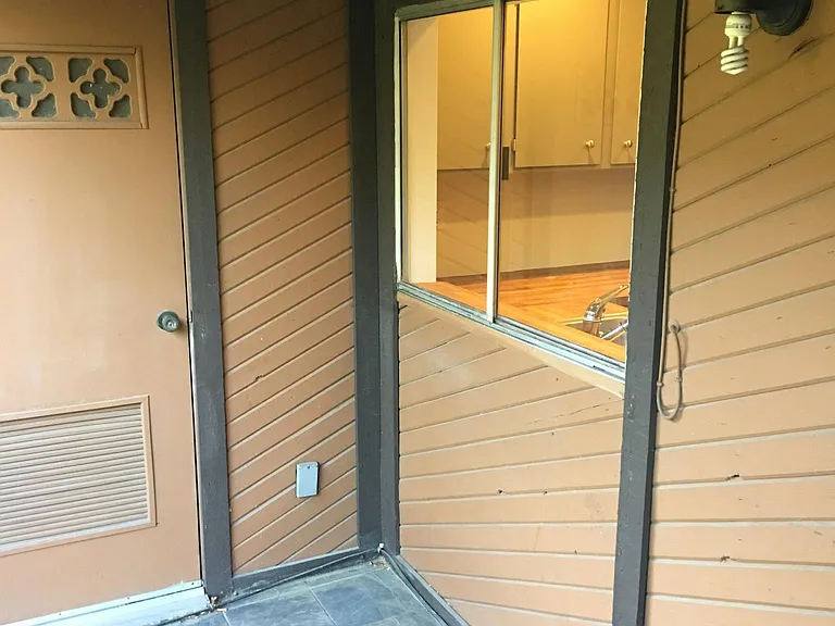 Balcony w/ kitchen window
