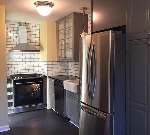 New design maximizes workspace in kitchen.