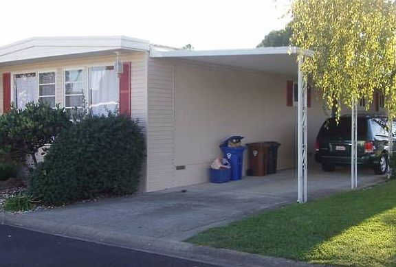 Carport on corner lot