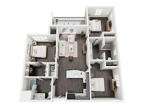 Floor plan 3Aa ADA