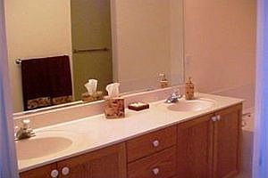 Marble double vanity