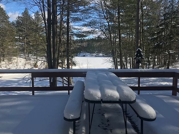 View of lake from deck!