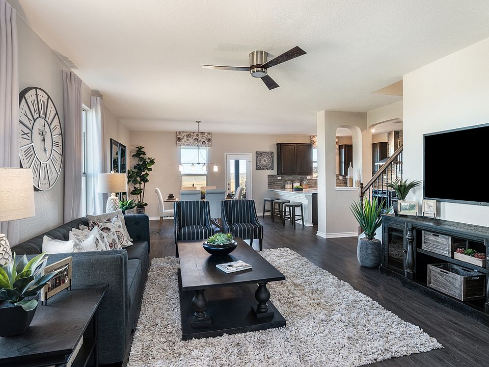 Plan 2100 Great Room as modeled at Sky View