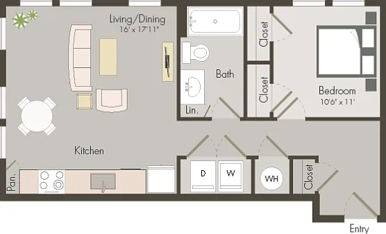 A0 | 1 bed 1 bath | 636 sq ft A0 | 1 bed 1 bath | 636 sq ft