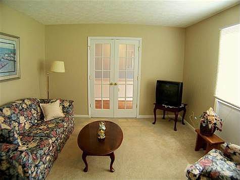 Formal living room can be closed off for "quiet enjoyment"