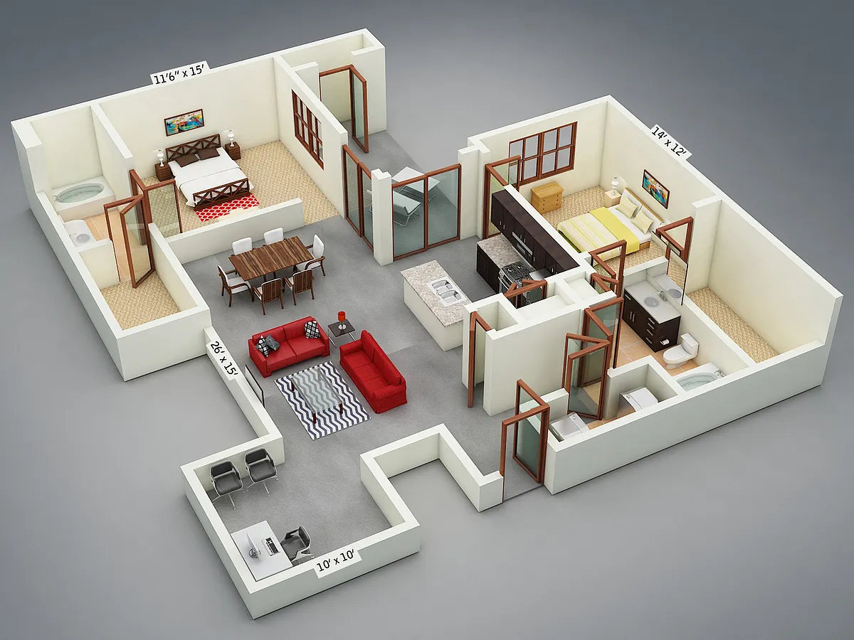 Floor plan B3