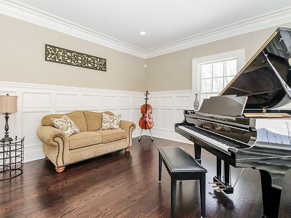 Living Room with wainscoting