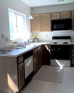 Sunny kitchen in late p.m.