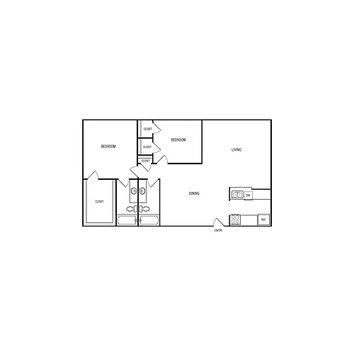 Floor plan B2 Renovated