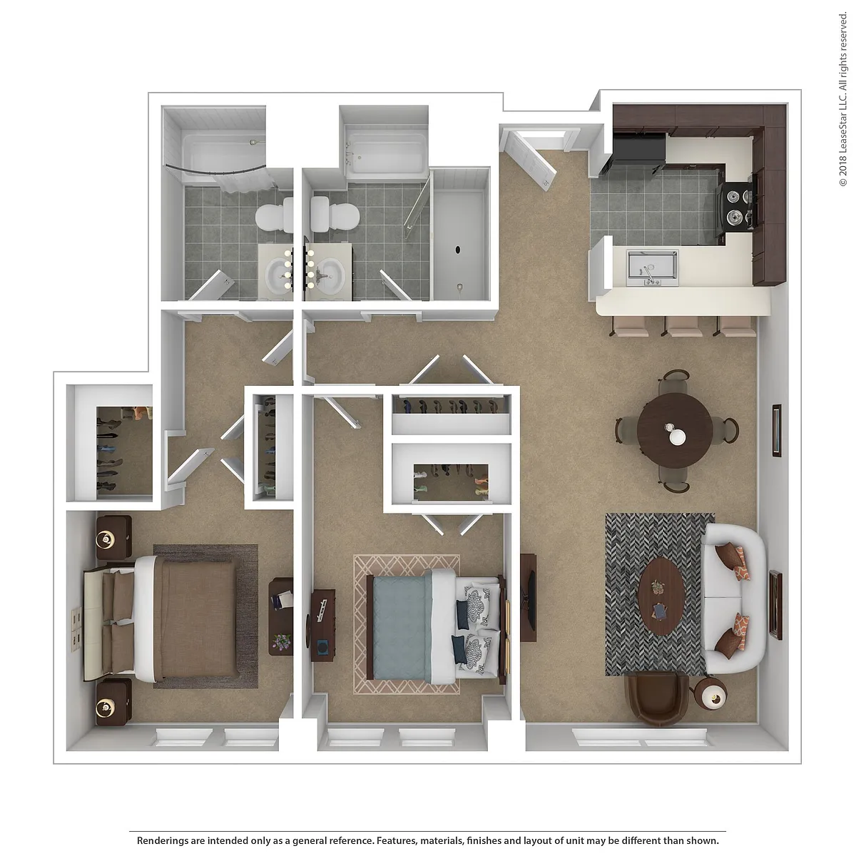 Floor plan 2 Bedroom