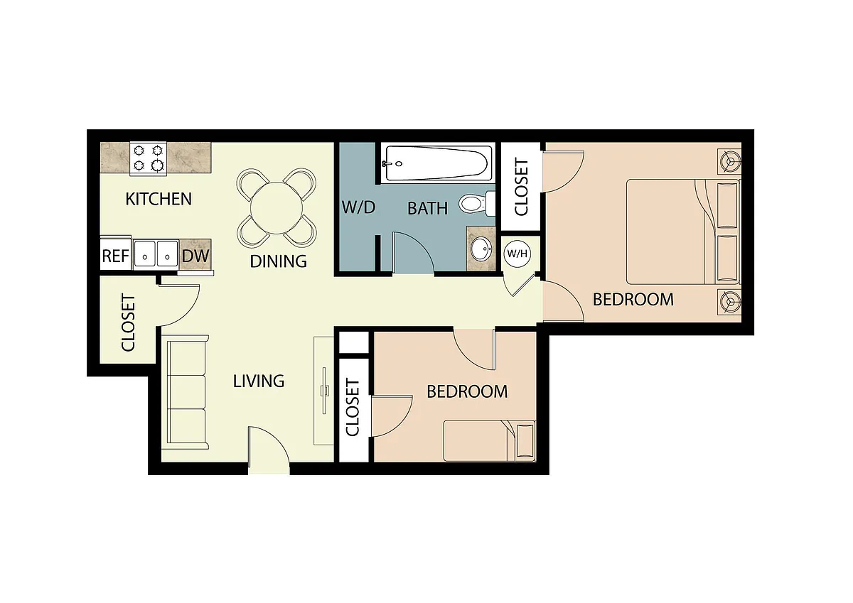 Floor plan 2 Bedroom
