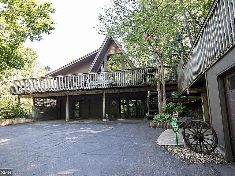 Outside view. Unit entrance is under the deck.