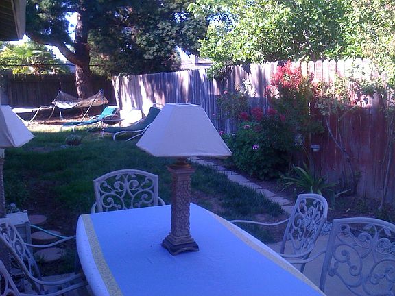 Private backyard for entertaining