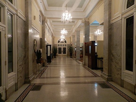 hallway to lobby