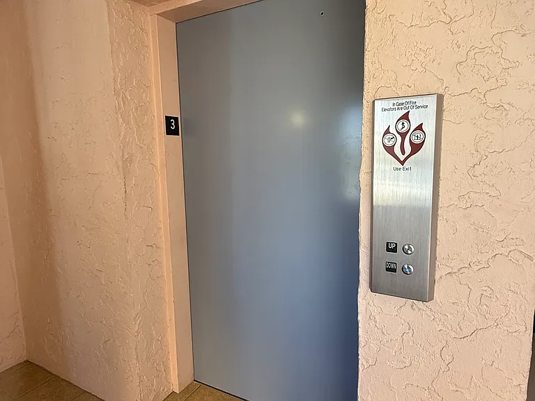 The building's elevator.