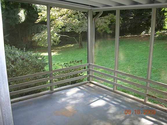 Screened in back porch