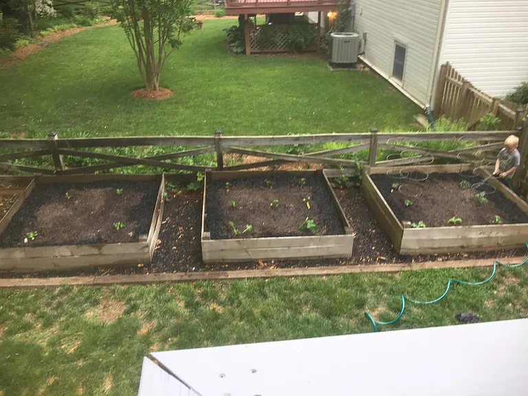 Raised beds for gardening