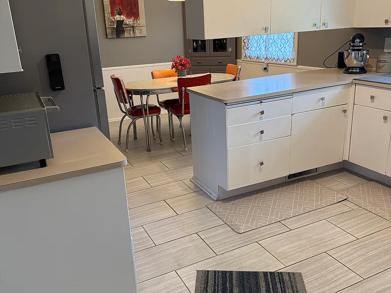 Kitchen with view to dining area