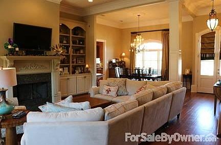Living Room, Foyer and Dining Room