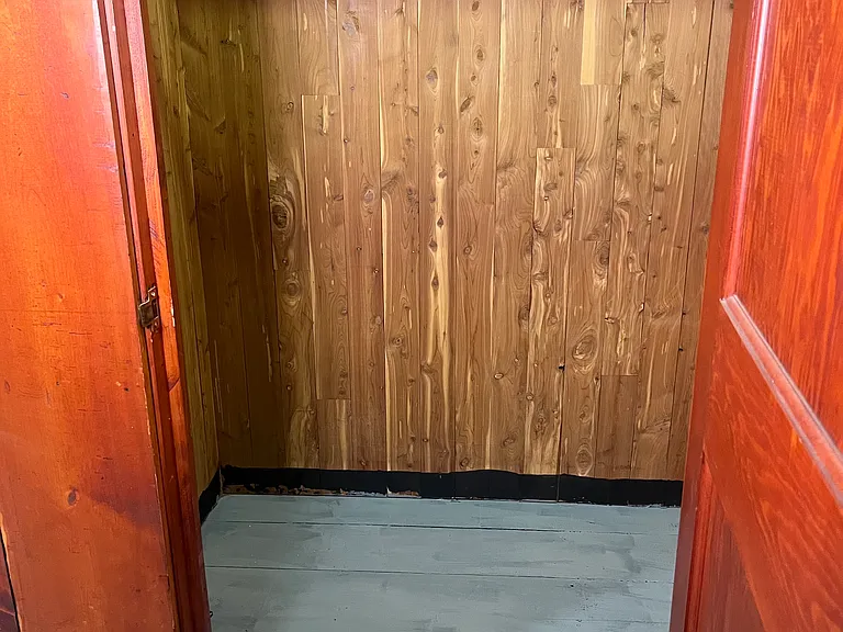 Basement cedar closet