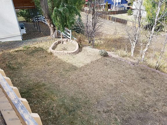 Backyard as seen from the balcony.