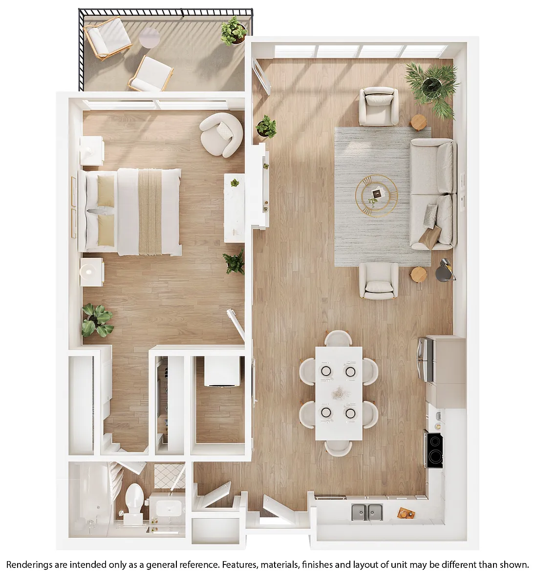 Floor plan A2 - Renovated
