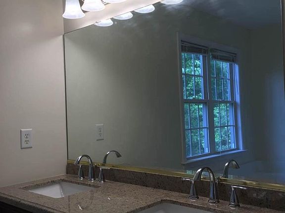 Master bathroom with granite countertop