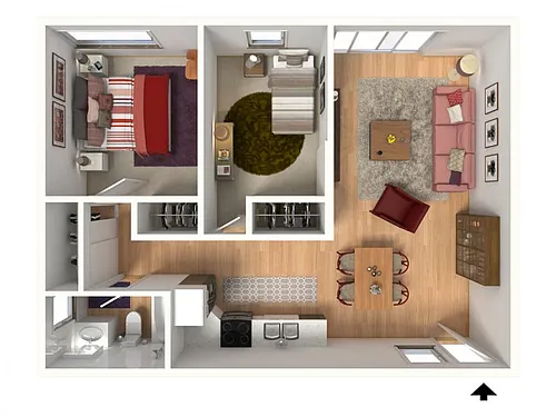 Floor plan Two Bedroom