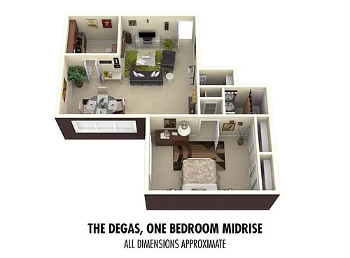 Floor plan 1Bedroom 1Bathroom