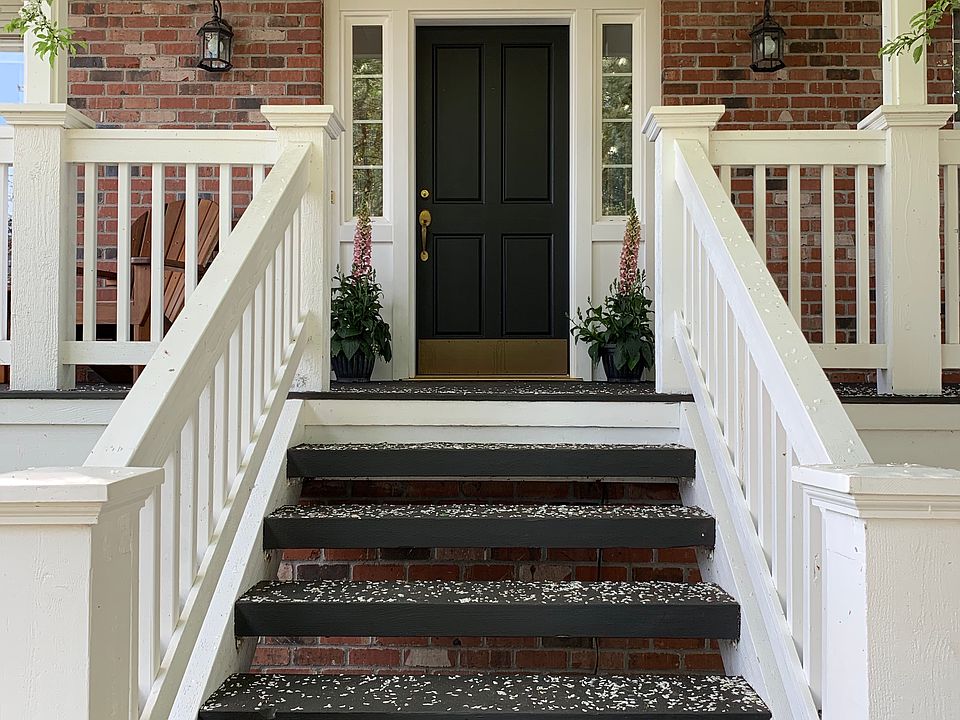 Front door and porch