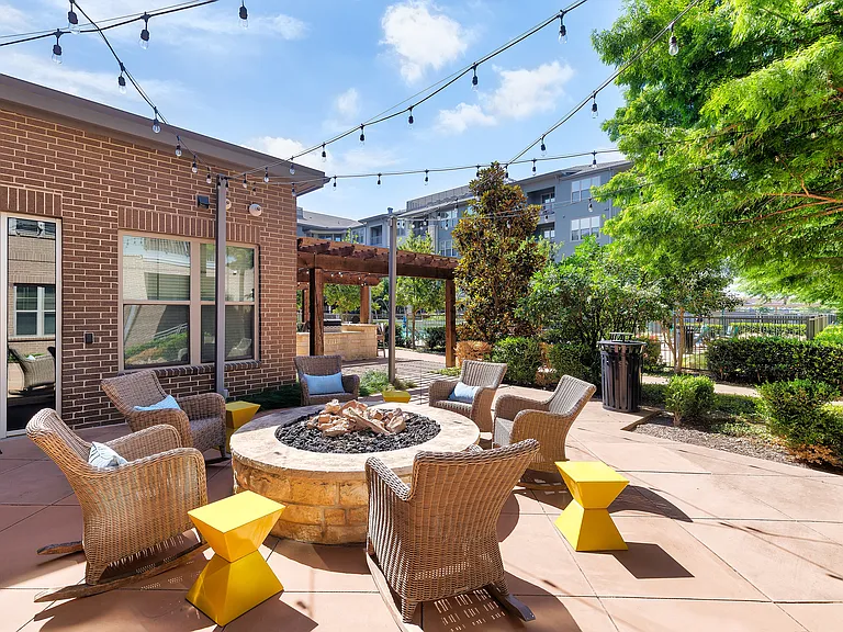 Outdoor Fire Pit and Seating Area