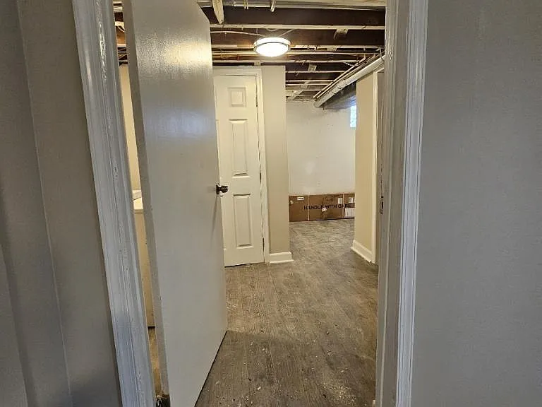 Basement utility room