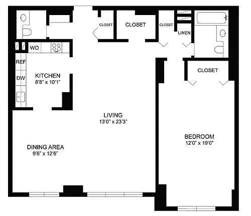 Floor plan Junior 4 / 1.5 Bath
