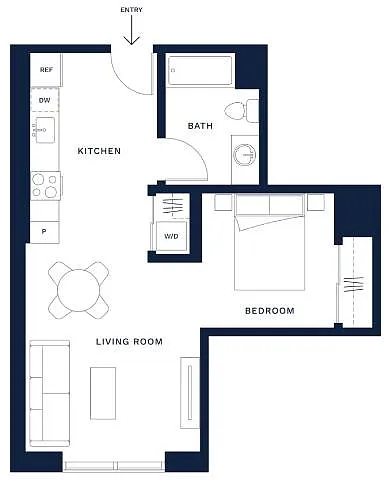 Floor plan Studio- B2
