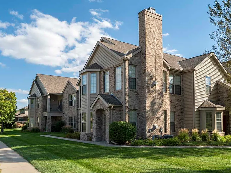 Our town-home style villas include a private entrance and large windows for generous natural lighting.