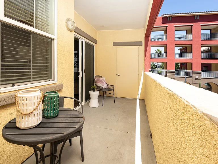 Spacious balconies and decks with additional storage