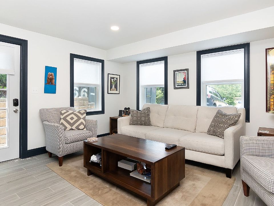 Living Room that faces a large yard with lots of natural light